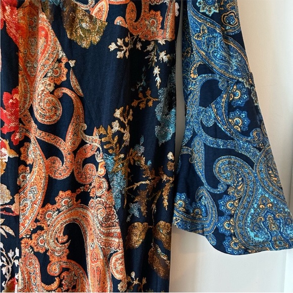 Free People Constance Boho Paisley Jumpsuit SZ S - Picture 6 of 6